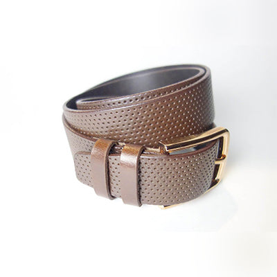 Perforated Belt - Brown