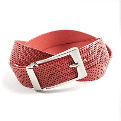 Perforated Belt - Red